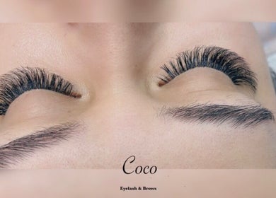 Elegant eyelash extension from COCO EYELASH & BROWS.LLC, New York, New York, US, showcasing beautiful lashes.