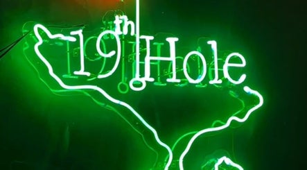 Neon sign of The 19th Hole in Bali, Bali, ID, offering a vibrant, inviting ambiance.