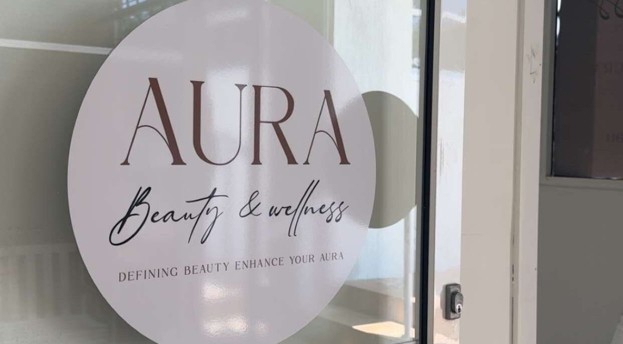 AURA Beauty and Wellness entrance sign, located in Nerang, Queensland, AU.