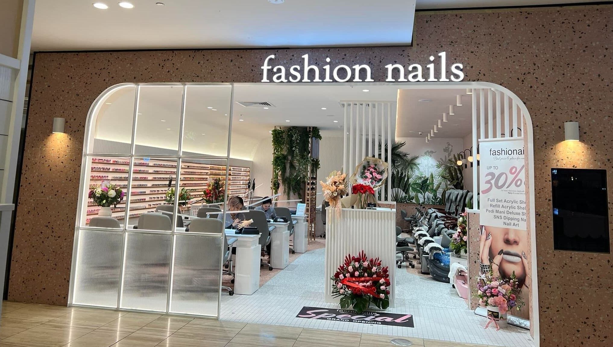Exterior view of Fashion Nails Rundle Place, Adelaide, South Australia, AU showcasing elegant interior decor.