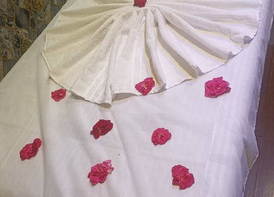 Elegantly adorned massage bed at The SOFITEL wellness in Manikonda, Hyderabad, Telangana, IN.
