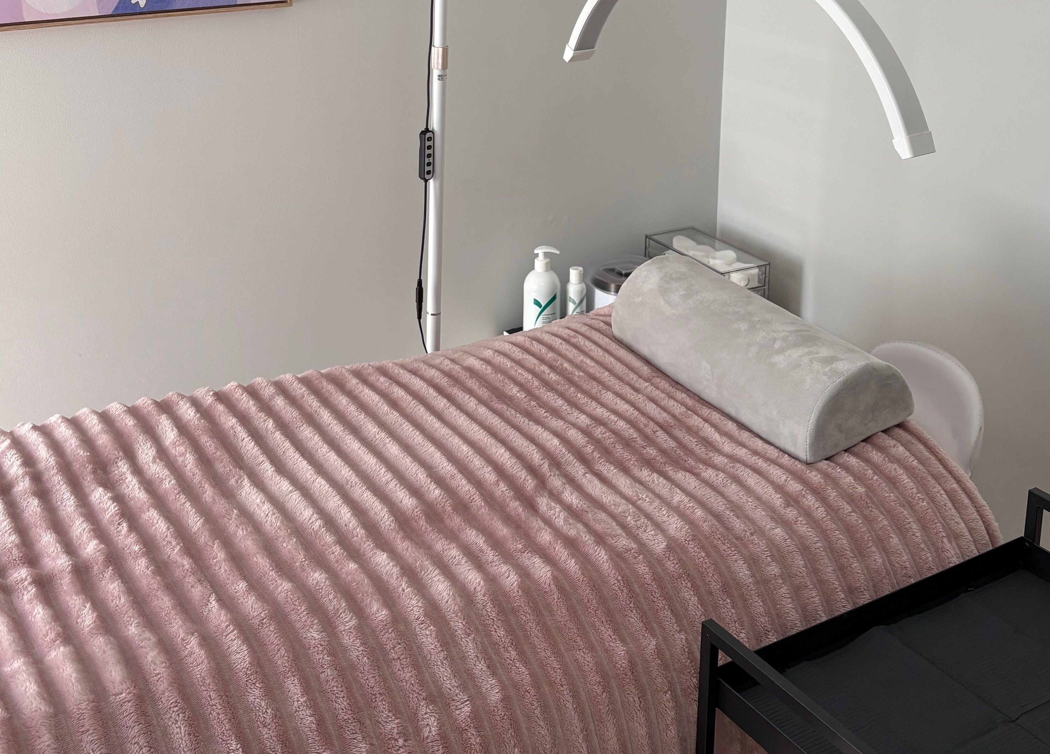 Treatment bed at Eyes by Em, Greenfields, Western Australia, AU, ready for beauty and wellness appointments.