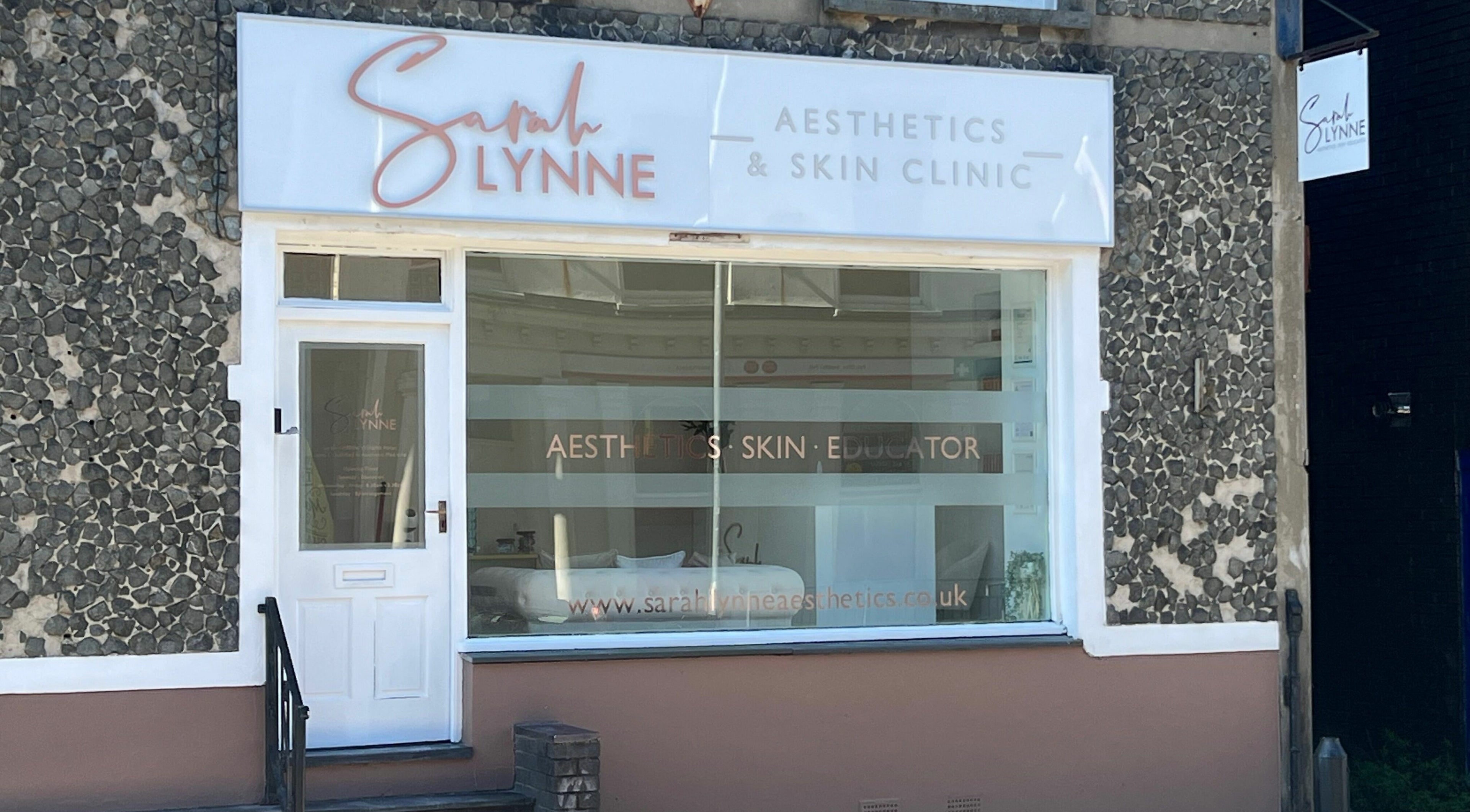 Front view of Sarah Lynne Aesthetics, a skincare clinic in Porthmadog, Wales, GB.