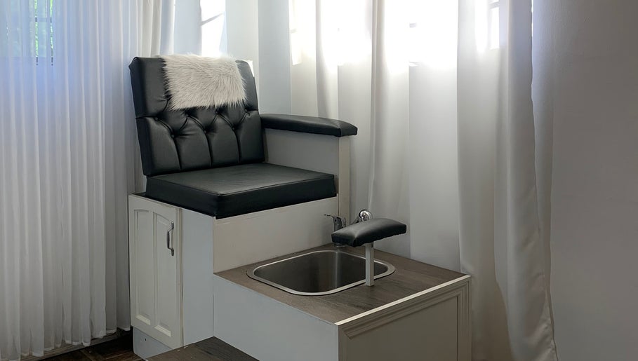 Luxurious pedicure station at OnHer by Melissa Studio, Trincity, Tunapuna/piarco Regional Corporation, TT.