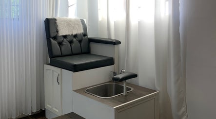 Luxurious pedicure station at OnHer by Melissa Studio, Trincity, Tunapuna/piarco Regional Corporation, TT.