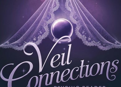 Elegant logo of Veil Connection, showcasing a crystal ball under a veil in New Orleans, Louisiana, US.
