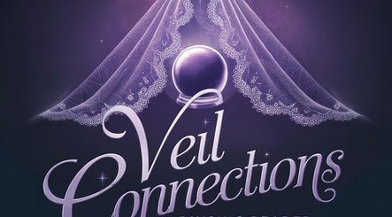 Elegant logo of Veil Connection, showcasing a crystal ball under a veil in New Orleans, Louisiana, US.