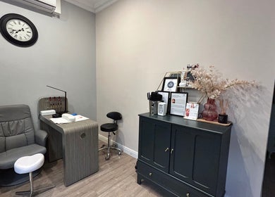 Gabrielle Elle Nails within Viauty Fulham, cozy nail treatment area, London, England, GB.