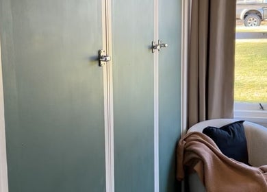 Comfortable chair by window at Wild River Beauty, Walcha, New South Wales, AU.