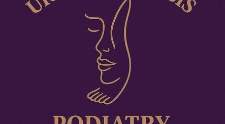 Elegant line art logo for Ur Beauty Oasis in Royal Tunbridge Wells, England, GB.