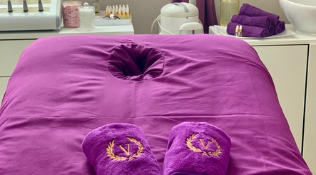 Luxurious massage table at Ur Beauty Oasis in Royal Tunbridge Wells, England, GB.