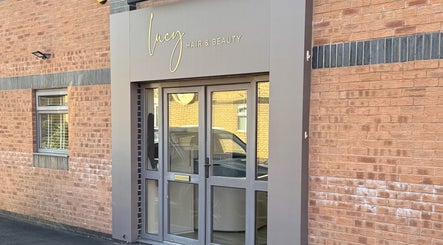 Front entrance of Lucy Hair & Beauty at Gary Sedgwick in Clitheroe, England, GB.