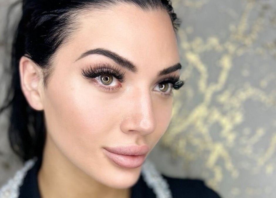 Close-up of eyelash extensions at Shugarlashpro | Central Square, Sandton, Gauteng, ZA.