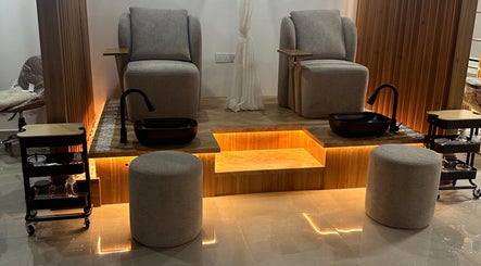 Elegant pedicure chairs at Fofo Beauty, مسقط, محافظة مسقط, OM offering serene comfort.