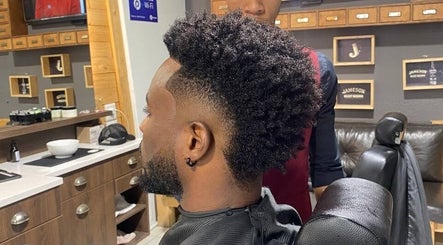 Trendy haircut at Ileni Barbershop & Hair, Henties Bay, Swakopmund, Long beach, Walvis Bay, Erongo Region, NA.