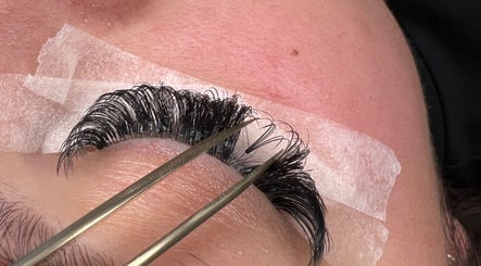 Lash extensions applied at Hellish Brows and Lash Lounge, Plainland, Queensland, AU.