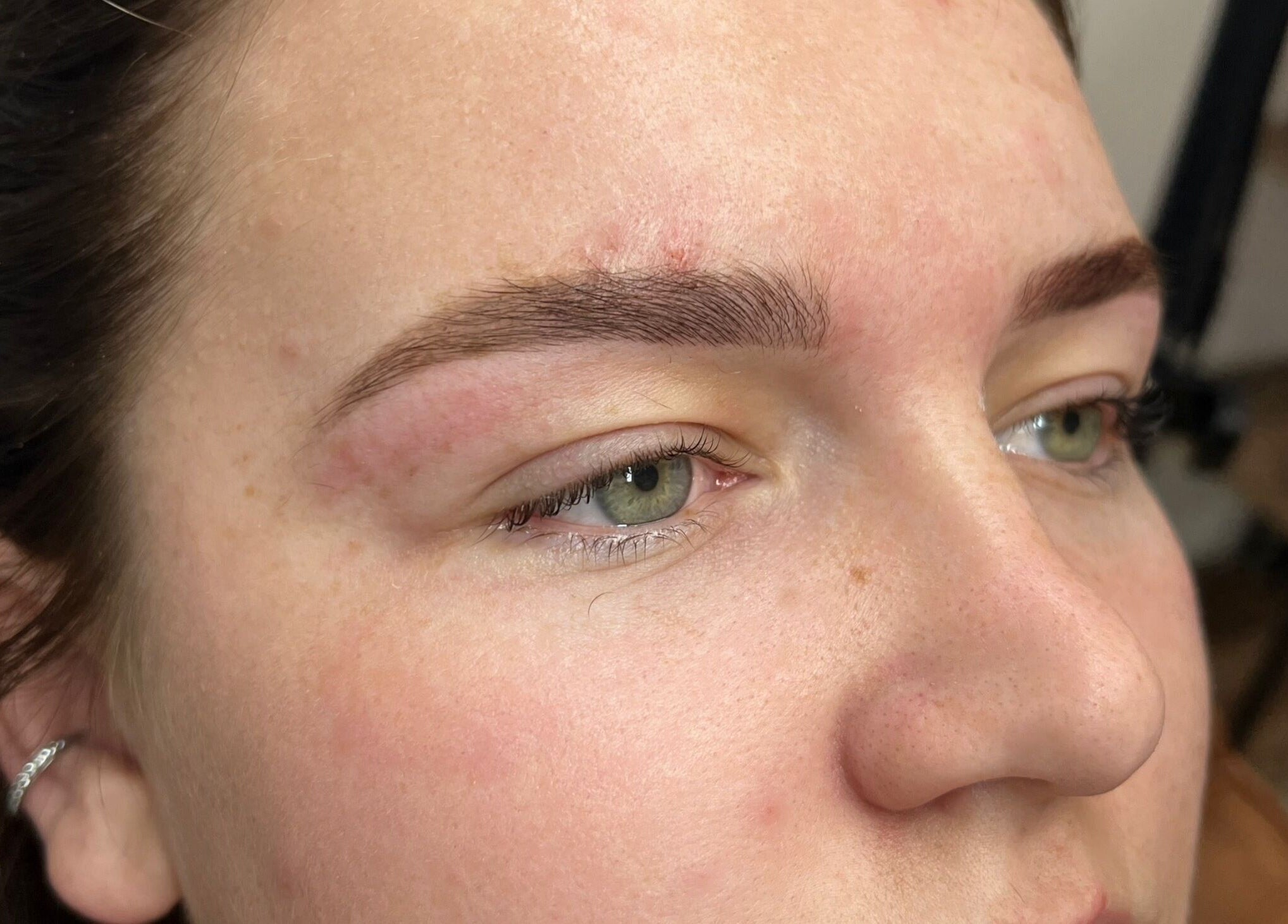 Beautifully shaped brows enhanced at Hellish Brows and Lash Lounge, Forest Hill, Queensland, AU.
