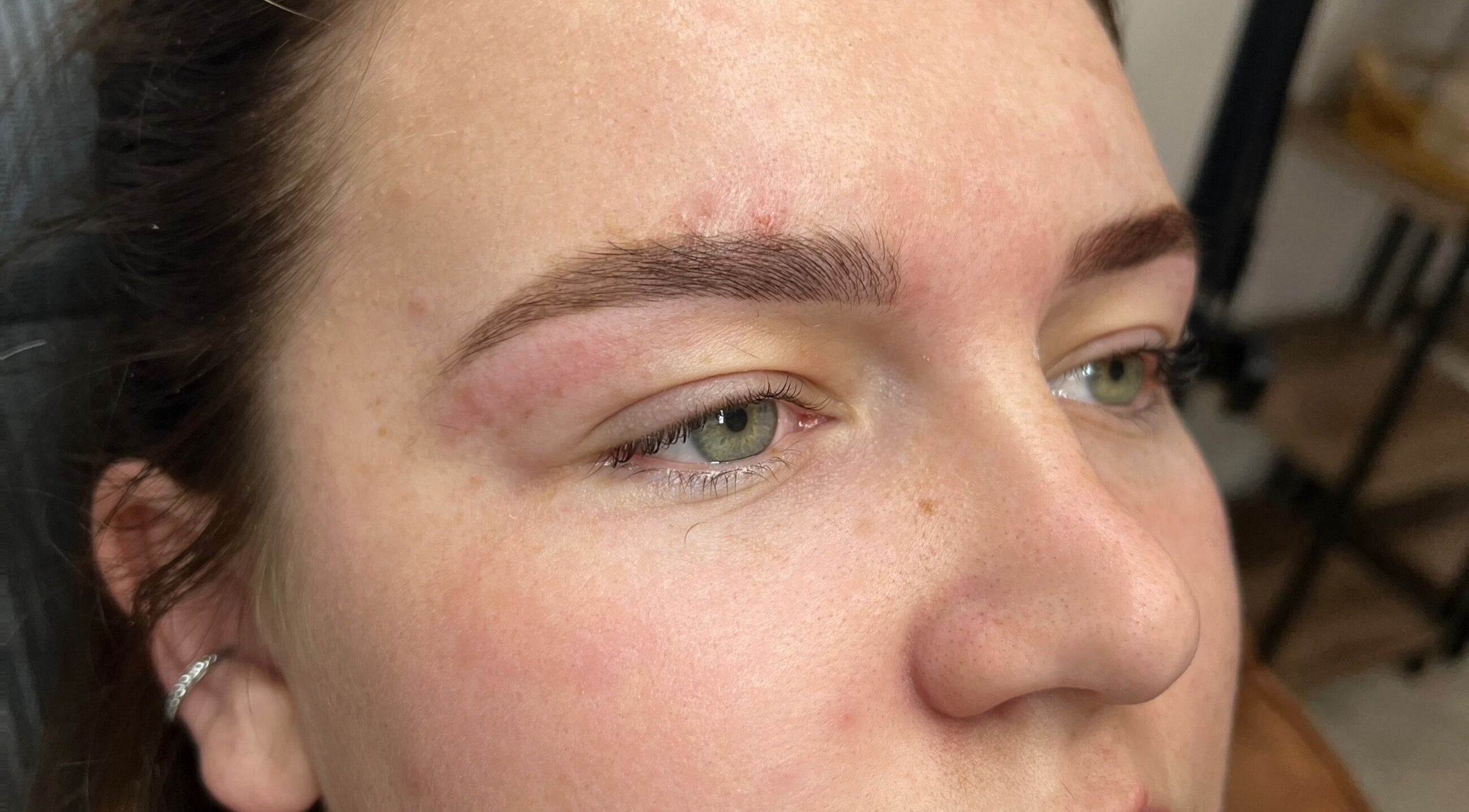Beautifully shaped brows enhanced at Hellish Brows and Lash Lounge, Forest Hill, Queensland, AU.