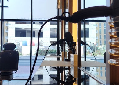 Contemporary styling stations at The Good Man in Dubai, Dubai, AE showcase sleek design and elegance.