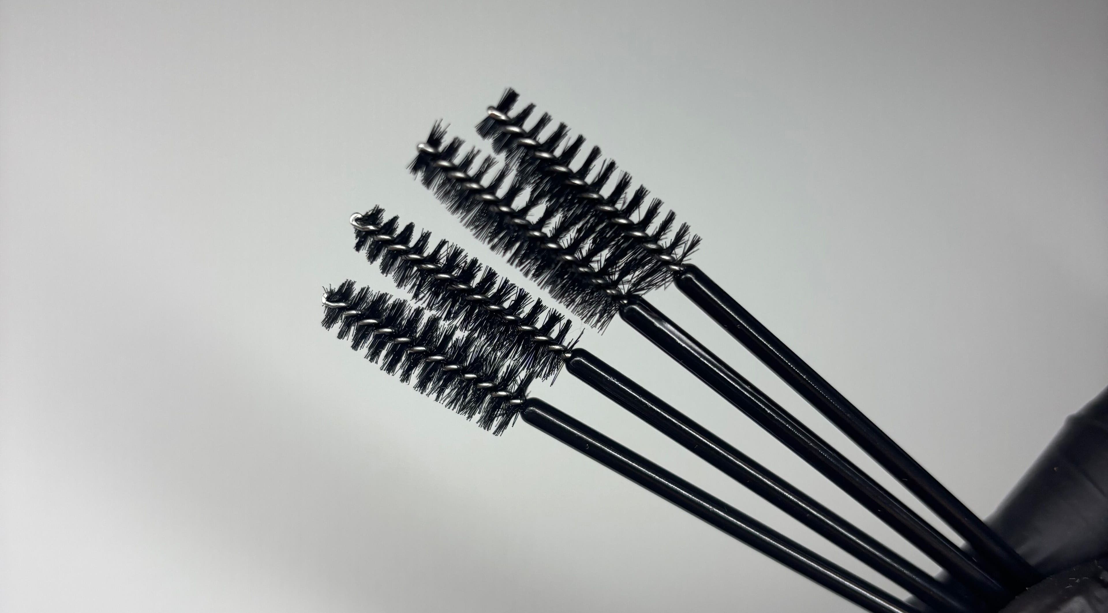 Set of lash brushes at Sculpted by Sylvie in Gainsborough, England, GB, offering exquisite beauty services.
