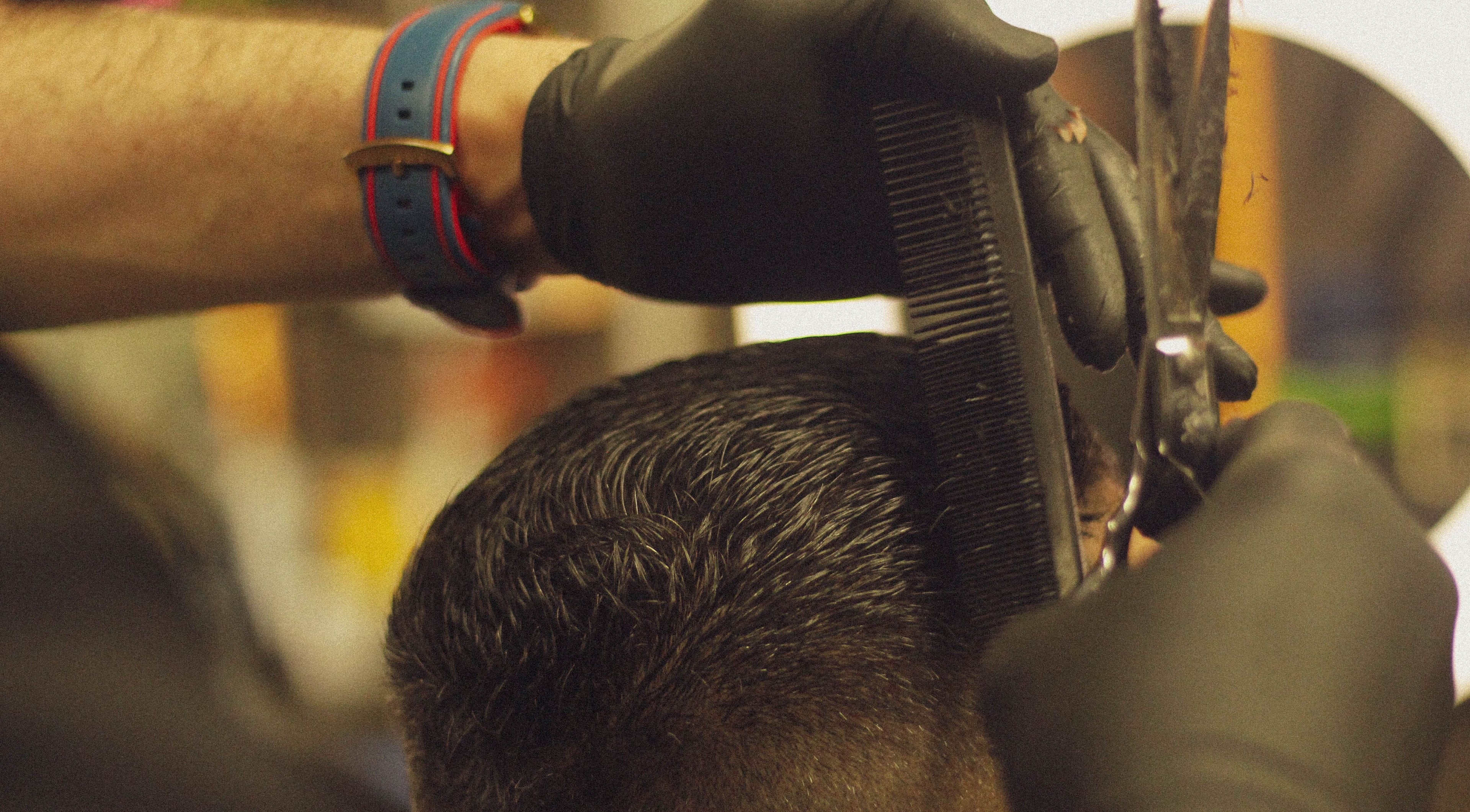 Professional haircut in progress at Jbar Studio, Dublin, County Dublin, IE, showcasing expert styling.