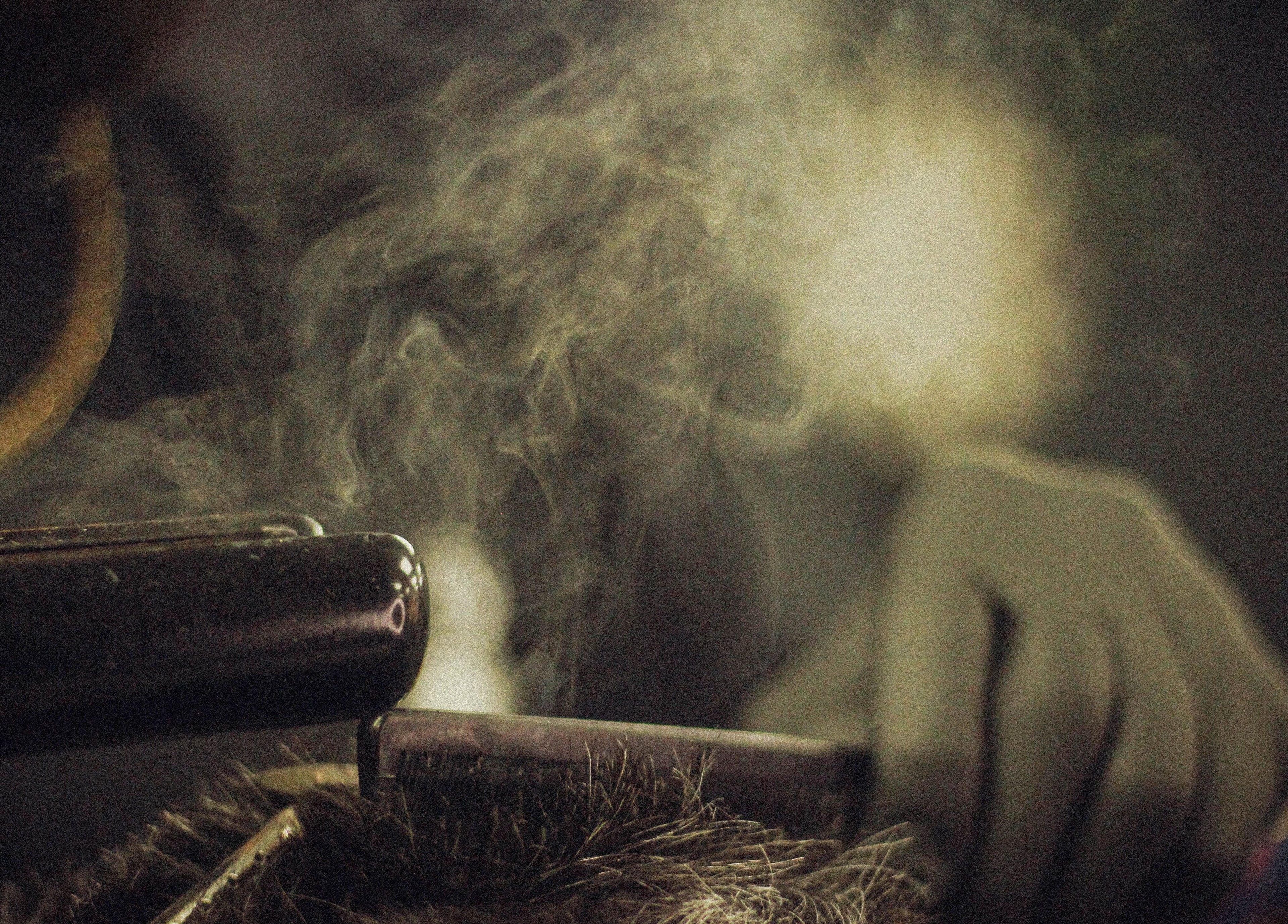 Hair styling in progress with steam at Jbar Studio, Dublin, County Dublin, IE, showcasing skilled techniques.