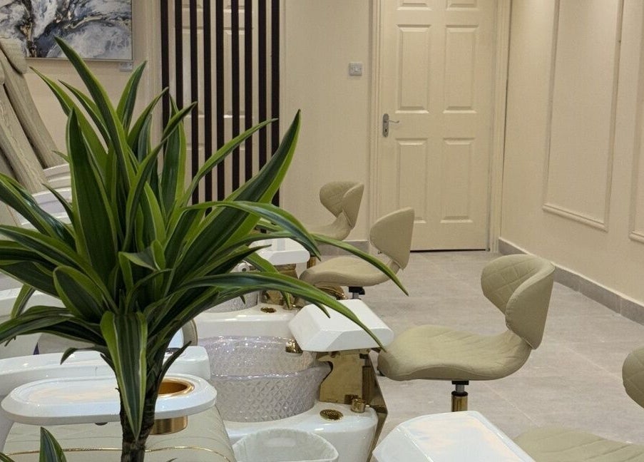 Luxurious pedicure chairs at Mys Nails and Spa Newbridge, Newbridge, County Kildare, IE, offering relaxation.