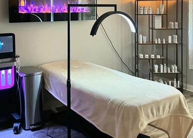 Relax with Me Body Massage in Columbia, South Carolina. A tranquil massage room with modern equipment.