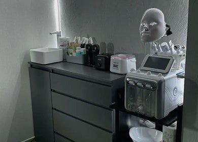 Modern treatment equipment at Relax with Me Body Massage, Columbia, South Carolina, US spa room.