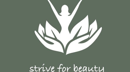 Strive for beauty logo featuring a figure with leaves in Riyadh, Riyadh Province, SA.