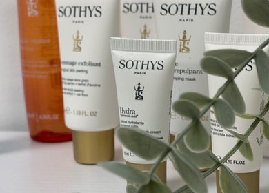 Produits Sothys au salon Au Salon de Camille à Mantry, Bourgogne-franche-comté, FR, pour soins premium.
