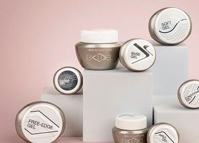 A variety of gel products displayed at The Retreat, Cheshunt, England, GB.