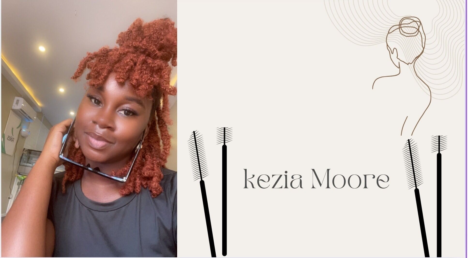 Warm interior with lash tools at Opulent Lash Express, Georgetown, Demerara-mahaica, GY.