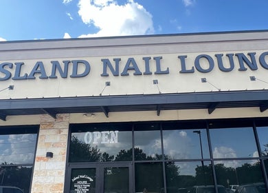 Front view of Island Nail Lounge in Houston, Texas, US showcasing chic architecture.