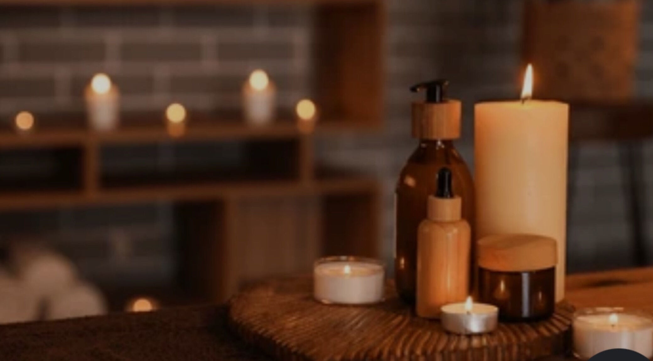 Warm, candle-lit setting at Layered Knots, LLC in Martinsville, Virginia, US enhancing relaxation ambiance.