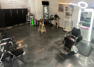 Interior of Silk Barbershop Carnegie, featuring sleek design and professional setup in Melbourne, Victoria, AU.