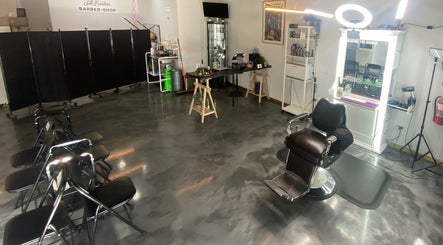 Interior of Silk Barbershop Carnegie, featuring sleek design and professional setup in Melbourne, Victoria, AU.