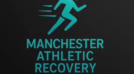 Manchester Athletic Recovery Sports Massage Therapy logo, Worsley, England, GB on a sleek black background.