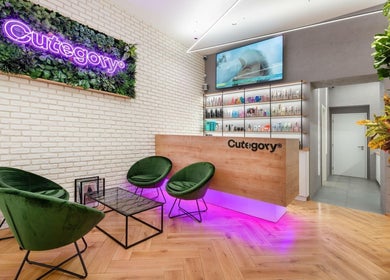 Stylový interiér Cutegory - Praha Vinohradská, moderní lounge v Hlavní Město Praha, Hlavní Město Praha, CZ.