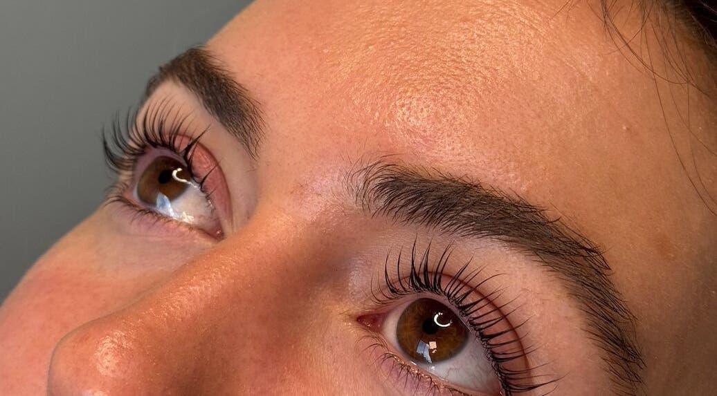 Close-up of styled eyelashes at ESCENA By Chloe, Mosman, New South Wales, AU.