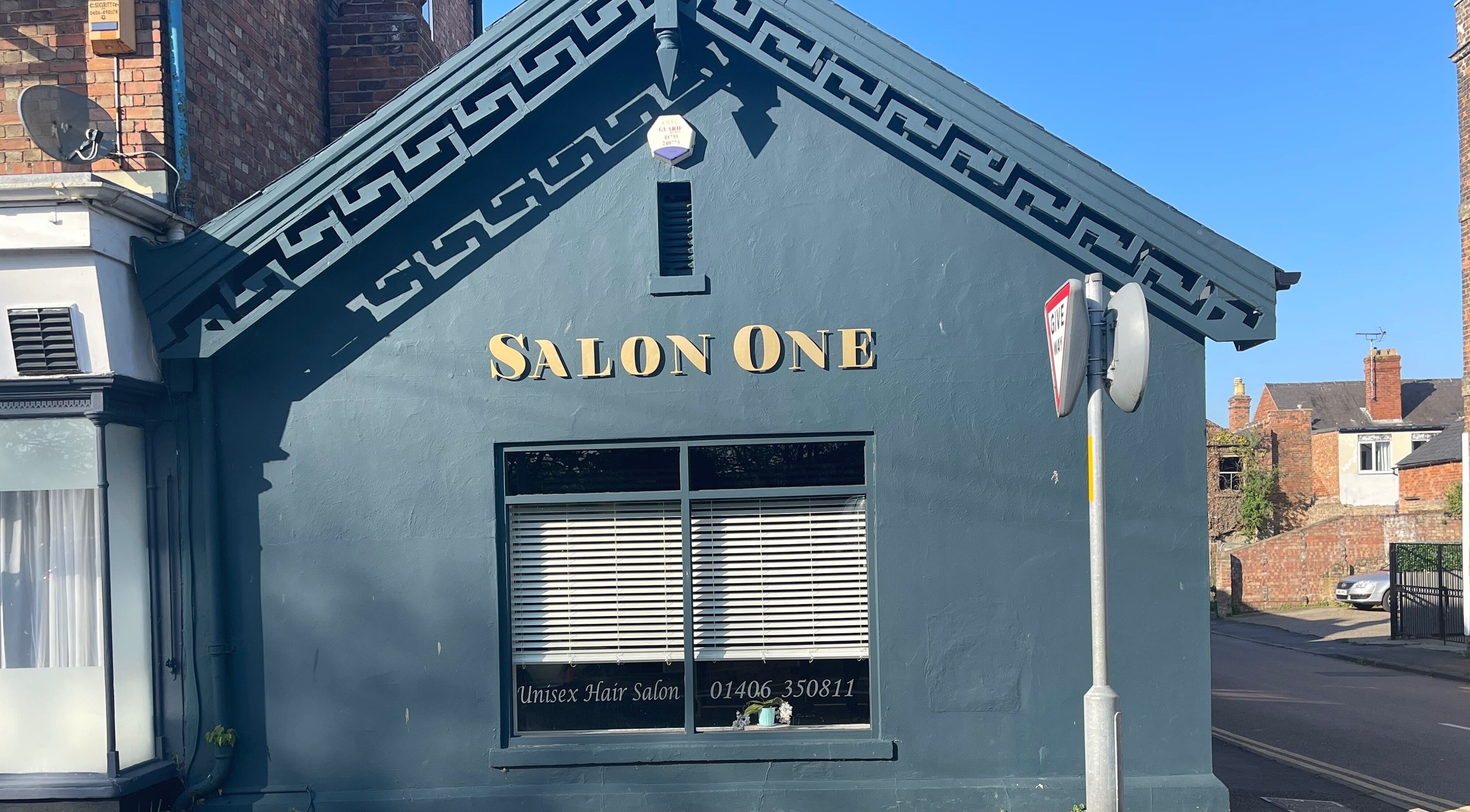 Elegant facade of AS Skin Clinic at Sutton Bridge, England, GB, showcasing stylish salon design.