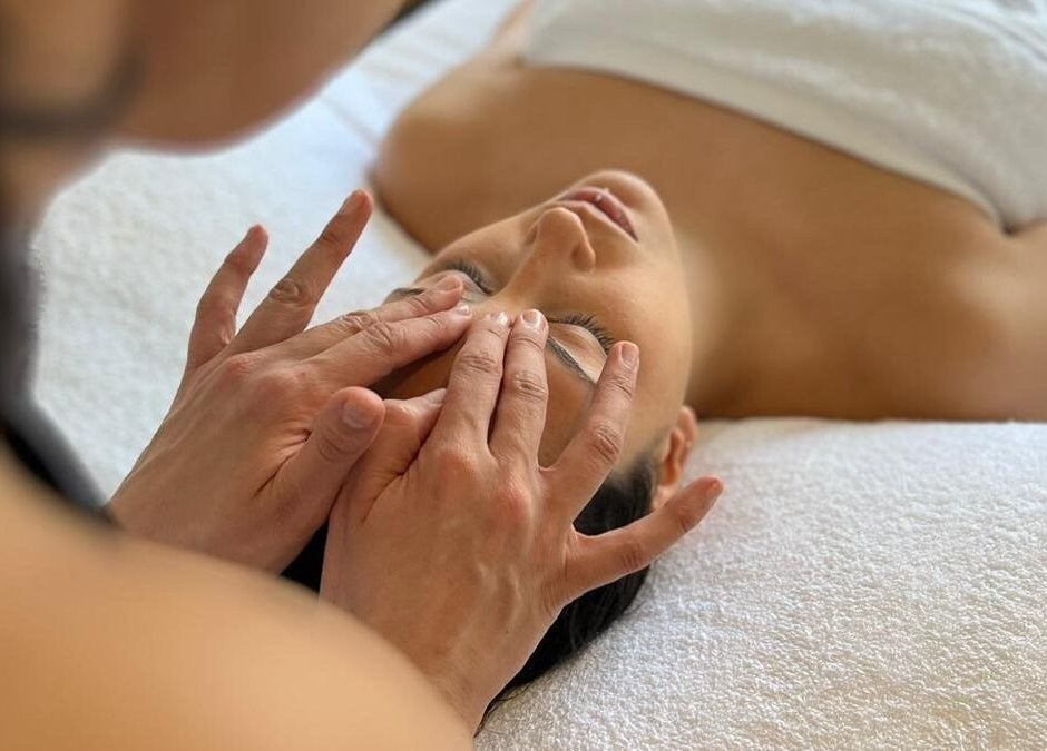 Rejuvenating facial massage at Balance and Bloom Ayurveda at The Float Spa, Brighton And Hove, England, GB.