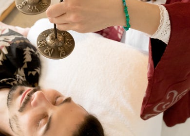 Tibetan bowl therapy at Balance and Bloom Ayurveda at The Float Spa, Brighton And Hove, England, GB.