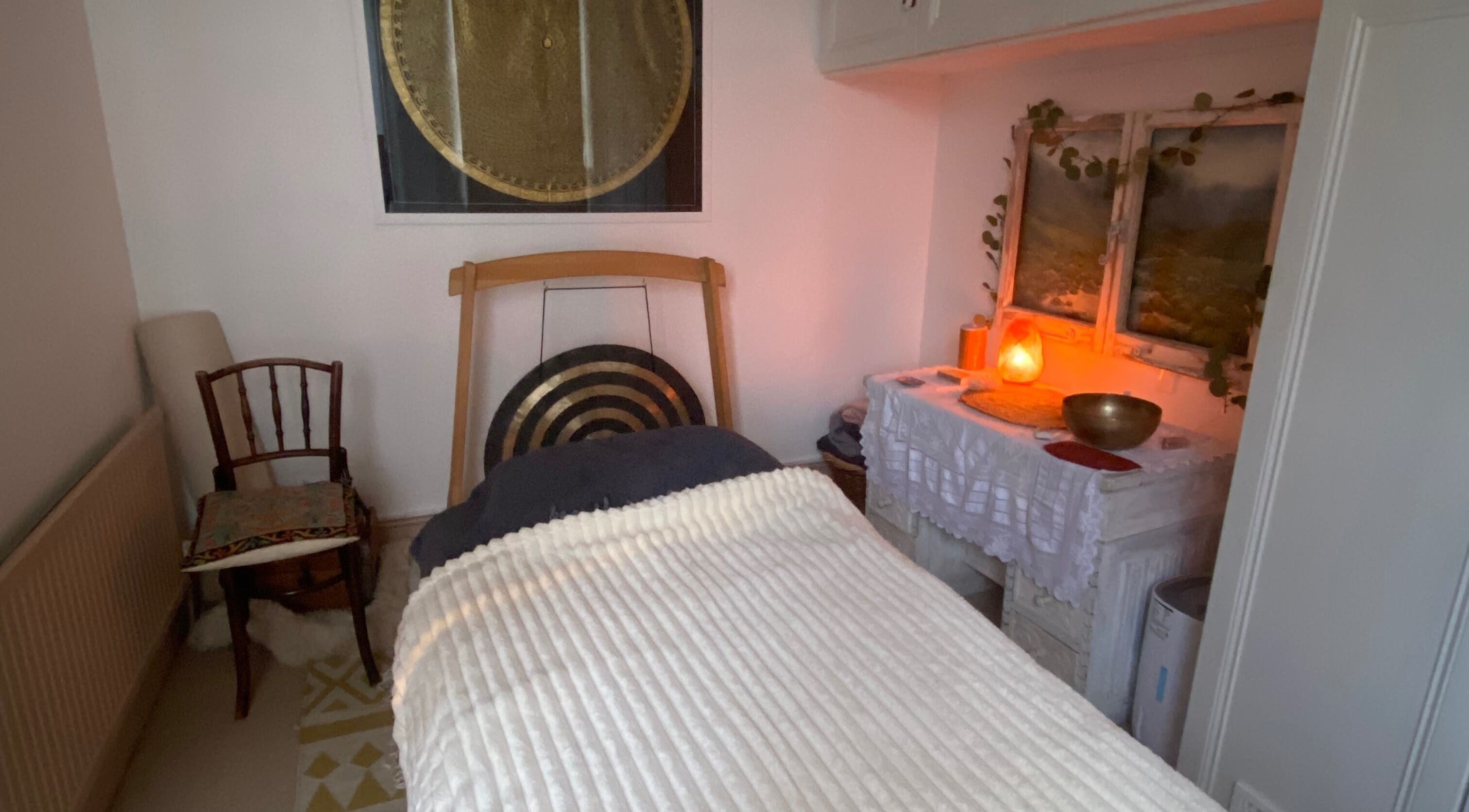 Calming therapy room at Balance And Bloom Ayurveda - Home Studio (Invite Only), Brighton And Hove, England, GB.