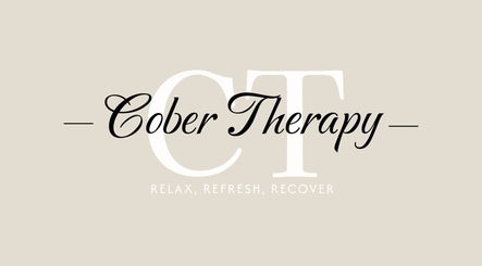 Cober Therapy logo featuring elegant script design. Located in Helston, England, GB.