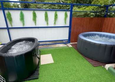 Relaxing tubs at Ice Journey - Ice & Hot Bath, Tambon Thepharak, Chang Wat Samut Prakan, tranquil setting.