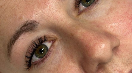 Close-up of perfectly styled lashes at Lashes by Lucia in Cape Town, Western Cape, ZA.