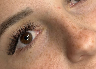 Close-up of expertly done lashes at Lashes by Lucia, Cape Town, Western Cape, ZA.
