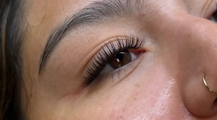 Close-up of elegant lashes at @kas.didmylash, Roy, Utah, US.