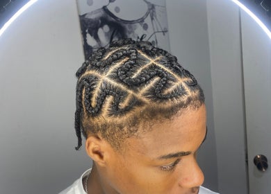 Intricate braids showcased at Chineeys Hairempire in San Fernando, San Fernando City Corporation, TT.